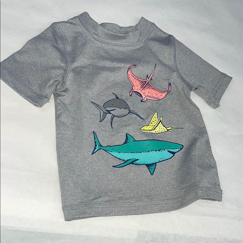 Cat & Jack Gray Ocean Adventure Tee